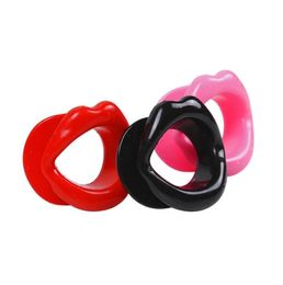 Sexy Lips Rubber Mouth Gag Open Fixation Mouth Stuffed Oral Toys For Women Adult Games Bdsm Bondage Sex Products Toys6127479