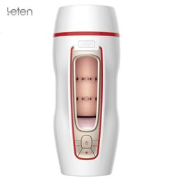 Leten Automatic Male Penis Massagers USB Charging Electric Male Masturbator 7 speed vibrator Artificial Vagina Sex Toys For Men Y16129899