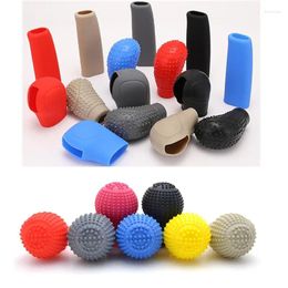 Interior Accessories Car Auto Manual Silicone Shift Gear Head Knob Cover Handbrake Hand Brake Covers Sleeve Case Skin Protector Styling