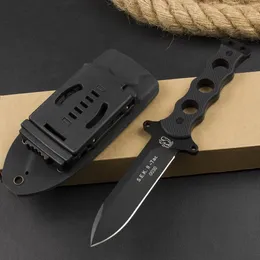 E-Solingen -S.E.K.ll -Tac Fixed Blade Knife 3.54" DC53 Steel Blade G10 Handles EDC Outdoor Tactical Self Defence Hunt camping Knives 140BK KNIFES