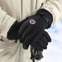 Winter Ski Gloves Men Women Non-slip Touch Screen Windpoof Waterproof Snowboard Riding Cycling Hiking Warm Snow Gloves 240109