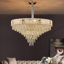 Chandeliers Luxury Crystal Chandelier Villa Living Room Bedroom Dining Lamp Creative High-End Lighting Artistic Lamps