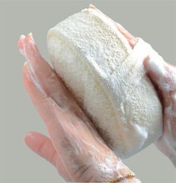 Natural Loofah Sponge Bath Ball Shower Rub Bath Shower Wash Body Pot Sponge Scrubber Durable Healthy Massage Brush 10pcs3039919
