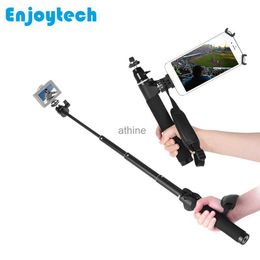 Selfie Monopods Aluminium Alloy Handheld Selfie Stick with Holder for Phones Monopod with Ball Head for Camera YQ240110