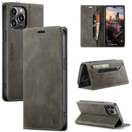 Cell Phone Cases iPhone 12 Pro Max Case Flip Leather Phone Cover For iPhone 12 Mini Case Luxury Magnetic Flip Wallet CoqueL240110