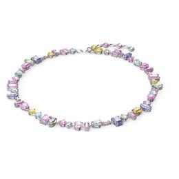 Swarovski Necklace Designer Women Top Quality Pendant Necklaces Flowing Light Colourful Candy Necklace Element Crystal Rainbow White Collar Chain For Women