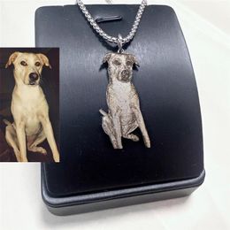 Necklaces Personalised Pet Picture Necklace Custom Portrait Your Dog Pets Photo Necklace Cat Jewellery Pet Memorial Jewellery Dog Lover Gift