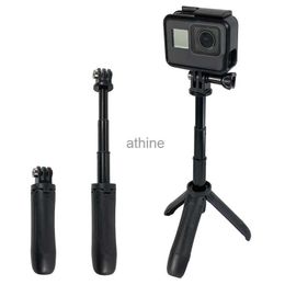 Selfie Monopods Mini Tripod Mount Selfie Stick Extendable Monopod for Hero For SJCAM YI 4k Accessories YQ240110