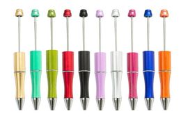 Creative Add A Bead DIY Pen Original beaded Pens Customizable Lamp Work Craft Writing Tool Ballpoint Pens6290457