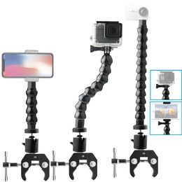 Monopods Flexible Gooseneck Monopod with Holder Mount for Gopro Hero 5 6 7 8 9 10 Sjcam Dji Osmo Action Cameras Selfie Stick for Phones