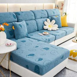 Chair Covers Cute Sheep Fleece Modular Sofa Cover Wool Adjustable Corner Couch Cushion Slipcovers Elastic Mattress