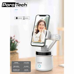 Cell Phone Mounts Holders Selfie Stick 360 Rotation Auto Face Object Tracking Smart Shooting Phone Mount Vlog Shooting Smartphone Stabiliser Phone Holder YQ240110