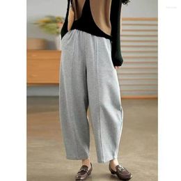 Women's Pants Solid Harem Women Hip Hop Y2k Clothes Korean Style Casual Elastic Waist Baggy Loose Sweatpants Trousers