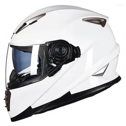 Motorcycle Helmets Racing Motocross Helmet with Dual Lens Full Face Abs Casco Moto Hiefintion Scooter Motorbike Riding