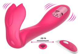 Flxur 9 Modes Dildo Butterfly Wireless Remote Vibrator Waterproof For Women Vibrator G Spot Clitoris Stimulator Wearable Sex Toy Y8025135