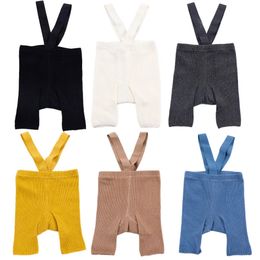 0-4T Infant Bottoms Toddler Ribbed Footless Clothes Baby Short High Waist Tights Kids Suspender Pantyhose Black White Leggings 240109