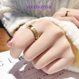 High quality Edition Rings Light Luxury Carter Korean hot selling titanium steel ring female fashion personality trendy minority design With Original Box Pyj