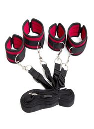 SM Adult Goods Bed Bdsm Restraint Fetish Handcuffs Straps Selling Bondage Bedding Ankle Cuffs Sex Adult Toys2364048