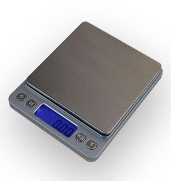 500g x 001g Portable Mini Electronic Digital Scale Pocket Case Postal Kitchen Jewelry Balance Weight Scale 001g With 2 Tray6255893