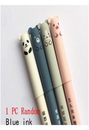 Cartoon Animals Erasable Pen 035mm Cute Panda Cat Magic Pens Kawaii Gel Pens For School Writing Novelty Stat jlllnM lucky20059128643