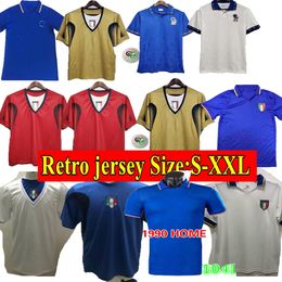 1982 ItalyS Classic Retro Soccer jerseys ROSSI 1990 1994 R.BAGGIO MALDINI Totti Del Piero 2000 2006 Pirlo Inzaghi Cannavaro Materazzi Nesta Buffon Footbal Shirt