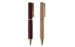 Ballpoint Pens ZHUTING High Quality Wood Pen Metal Black Ink School Student Stationary Office Writing Tool13116982