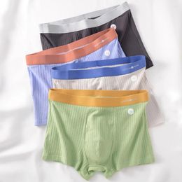 Underpants Striped Contrast Soft Mid Waist Man Panties Men's Underwear Knickers Boxershorts Breathable Comfortable