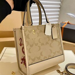 Tote Bag Shoulder Bags New Product 2024 Dragon Year Limited Chinese Style Dempsey 30 Tote Shopping Bag Super Large Capacity Short Distance Travel Messenger Bag