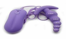 Vibrating Prostate Massage Anal Butt Plug Beads Vibrator Remote Control Love Toy A9879276070