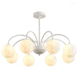 Pendant Lamps Vanilla Ball Chandelier French Retro Cozy And Romantic Master Bedroom Study Decorative Lamp