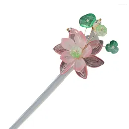 Hair Clips Sticks Hairstyle Design Tool With Hypoallergenic Glass Floral Headdress For Valentine's Day Christmas Gift