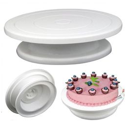 DIY Cake Turntable Baking Mold Cake Plate Rotating Round Decorating Tools Rotary Table Pastry Supplies Cake Stand2406698