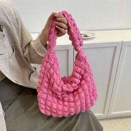 2024 New Bubble Flower Handbag Office Workers, Bento for Daily Commuting, Large Capacity Crossbody Bag, Shoulder Bag