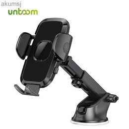 Cell Phone Mounts Holders Untoom Car Phone Holder Mount 360 Windshield Dashboard Phone Holder Universal Mobile Cell Phone Support for 13 12Pro Max YQ240110