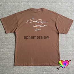 Men's T-Shirts Brown Cole Buxton T-shirt Men Women Cole Buxton Signature Tee High Quality CB Crewne Spring Summer Topsephemeralew