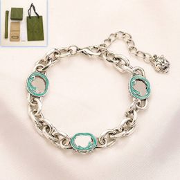 Sier Plated Boutique Women Stainless Steel Fashion Love Gift Jewellery with Box Womens Designer Chain Bracelet