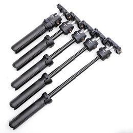 Monopods DSLR SLR Phone Vlog Tripod KIT Cold Shoe Phone Mount Holder for Microphone LED Light 1/4'' Tripod Monopod Hand Grip Foldable