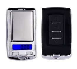 Car Key design 200g x 001g Mini Electronic Digital Jewelry Scale Balance Pocket Gram LCD Display 20 off DHC8503012442