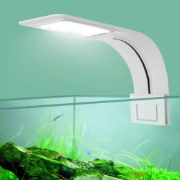 LED Aquarium Light Fish Tank Plants Grow Lighting 5W/10W/15W Super Slim Waterproof Clip-on Lamp for Aquatic Plant
