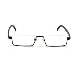 TR90 Half Rim Reading Glasses Slim Portable Black Compact Reader With Box Strength 10 40 1682199