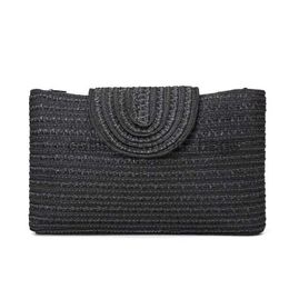 Clutch Bags New str woven PP grass handbag woven women's casual beach bagcatlin_fashion_bags