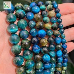 Rings Natural Stone Blue Tiger Eye Stone Round Beads for Jewelry Making Diy Bracelet Accessories Earrings 15" Strand 6/8/10/12/14mm