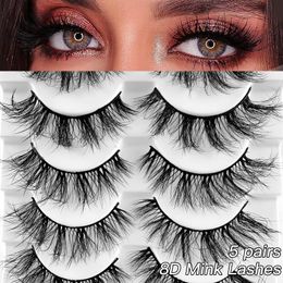 Thick Fluffy False Eyelashes Naturally Soft Light Handmade Reusable Multilayer 3D Mink Fake Lashes Full Strip Lash Extensions Curly Vivid Beauty Supply