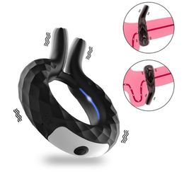 Tyre Vibrating Cock Ring Stimulates Penis Enlargement Erection Delayed Ejaculation Massager Men's Sex Toy 240109