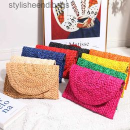 Clutch Bags Women's New Corn Fur Woven Crossbody Bag Small Crowd Cover Women's Handbagstylisheendibags