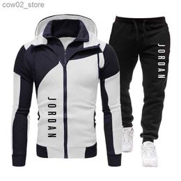 Men's TraCKsuits autumn winter fashion letter luxury traCKsuit mens high-quality windbreaker set jogger sports suit pants designer hoodie Brand Q230110