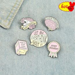 Skeleton Book Brain Shape Pins Brooches Badges Hard enamel pins Backpack Bag Hat Leather Jackets Fashion Accessory Super Whi