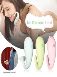USB Charge 8 Modes Wireless App Remote Control Vibrator Soft Silicone Dildo Bluetooth Connect Adult Game Sex Toys For Women X145 Y2368942