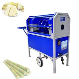 Full Automatic Sugarcane Peeling Machine Commercial Skin Remover Electric Sugar Cane Peeler Cutter Cutting Machine