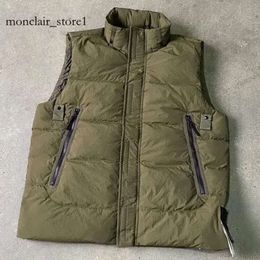 Stones Island Jackets Topstoney Designer Stone Brand Vests Down Jacket Island Womens Puffer Vest Compass Badge Metal Nylon Winter 6120